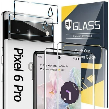 [2 2 Pack] for Google Pixel 6 Pro Screen Protector, 9H Tempered Glass,  3D Curved, HD Clear Scratch Resistant for Google Pixel 6 Pro 5G Glass Screen Protector