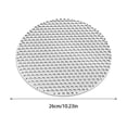 thumbnail image 4 of ziyahi Stainless Steel Round Grill Net BBQ Mat For BBQ Lovers Barbecue Rack Round BBQ Grill Mesh Grill Rack 26cm, 4 of 6