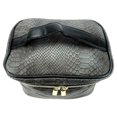 thumbnail image 4 of Makeup Cosmetic Travel Bag - Soft Train Cas - Zippered, Faux Reptile Shell, 4 of 8