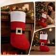 thumbnail image 5 of Christmas Stockings, Classic Holiday Xmas Stocking with Hanging Loop, Gift Bag for Fireplace Mantel, Tree and Family Holiday Decor, 5 of 7