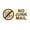Ivory/Dark Brown, variant on Basic No Junk Mail Sign (Black /Gold) - Small