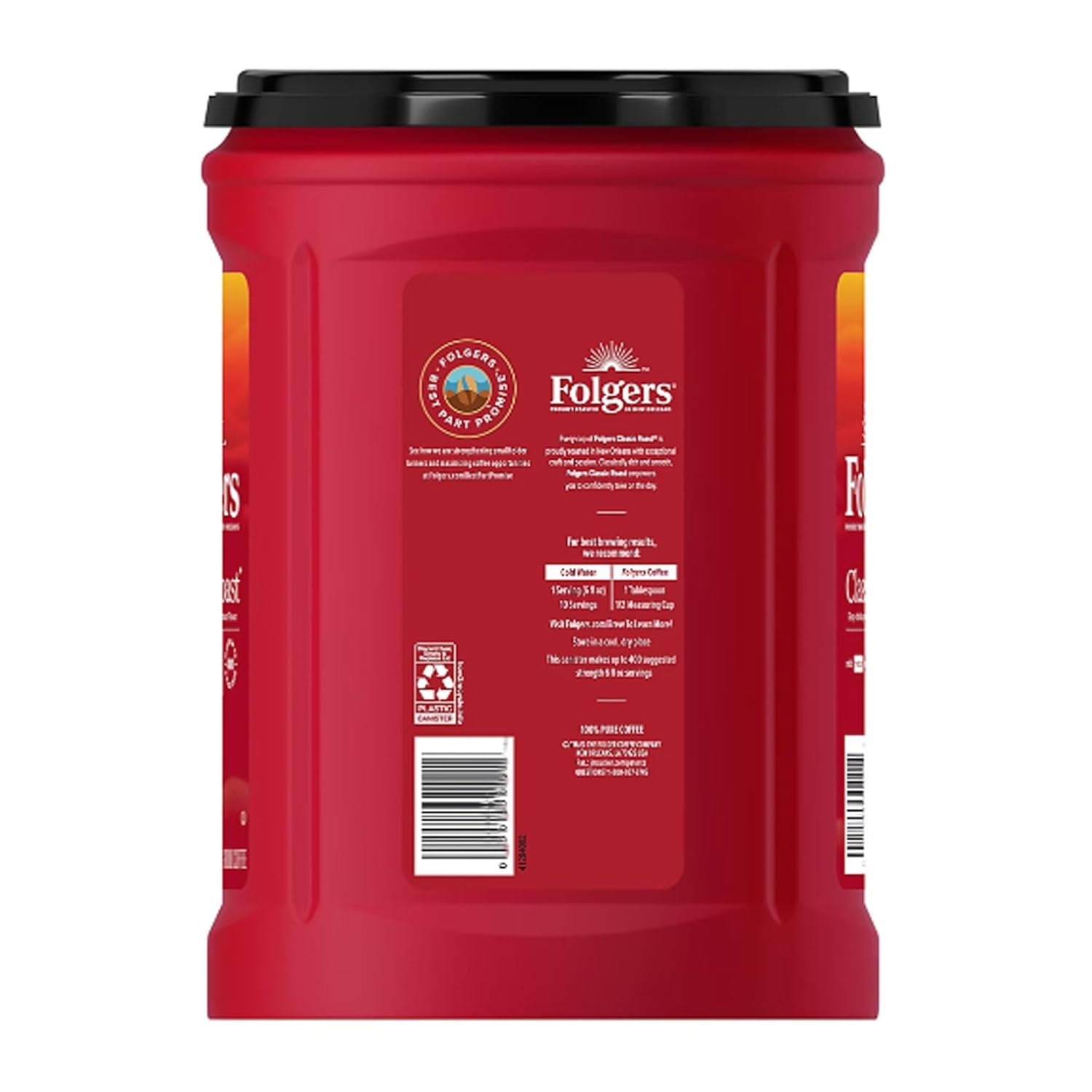 Folger Classic Roast Ground Coffee, (43.5 oz, 3 Pack)