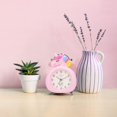 thumbnail image 3 of Rosa Unicorn Analog Väckarklocka Barns Morgon Tyst Dual Be, 3 of 5