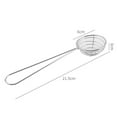 thumbnail image 4 of Luckyn Stainless Steel Colander Long Handle Wire Skimmer Ladle Strainer Skimmer Spoons, Deep Fat Fryer Skimmer, Straining Spoon Mesh Strainer,Silver 4 Pcs, 4 of 9