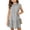 Light Gray, variant on CCRFTGI Girls Cap Sleeve Dress Spring Summer Casual Ruffle Beach Midi Crewneck Girls Fashion Loose Dresses for Kids Yellow 9-10 Years