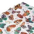 thumbnail image 4 of Shower Curtain, colorful butterfly A Waterproof Fabric Plastic Shower Curtain, Drying Fast Bathroom Curtain with 9 Buttonholes, Ruffle Shower Curtain 60x72in, 4 of 8
