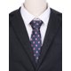 thumbnail image 4 of Corbatas de puntos para hombres INSPIRE CHIC para el Día del Padre, corbata autoajustable de 3.1" de ancho, corbata de satén para bodas, clásica de color azul profundo, talla única, 4 of 4