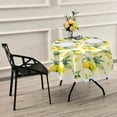 thumbnail image 7 of Coolnut 60" Lemon Round Tablecloth, Waterproof Tablecloth Stain Resistant and Wrinkle Decorative Patio Table Cloths for Kitchen Dinning Room Party Home Garden Picnic, 7 of 7