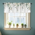 thumbnail image 2 of CoreLiving Window Valance, Watercolor Lavender Leaves Printed Short Kitchen Curtains, Decorative Half Window Treatment for Bedroom Living Room Cafe, 1 Pack, 2 of 5