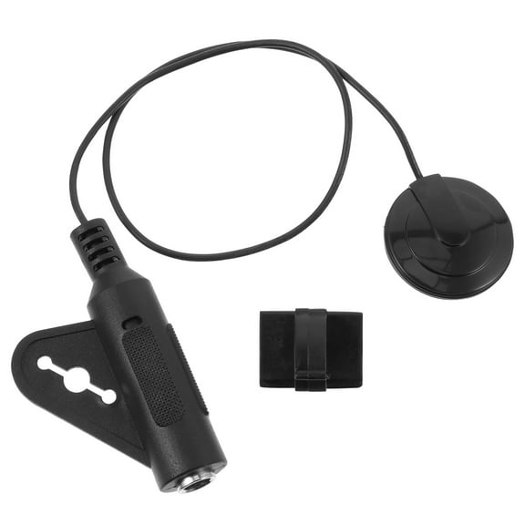 KALLORY Guitar Pickup Acoustic Electric Transducer 1Pcs with Volume Control for Guitarists in Black Abs