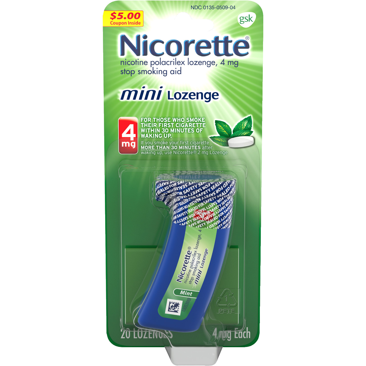 Nicorette Nicotine Uncoated Mini Lozenge To Stop Smoking 4mg Mint Nicorette Nicotine Uncoated Mini Lozenge To Stop Smoking 4mg Mint