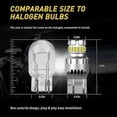 thumbnail image 3 of 2pcs Car T20 7440 W21W LED Canbus Reverse Light 7443 LED Bulb Rear Brake Signal Light 6000K Super, 3 of 5