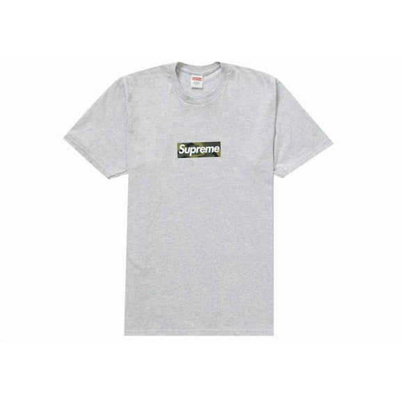 Supreme Men's Box Logo Tee (FW23) Ash Grey, from StockX