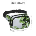 thumbnail image 4 of Disketp Watercolor Green Leaves Riñonera de Doble Capa, Bolsa de Cintura Ajustable para Viajes, Correr y Senderismo, Riñonera Ligera para Hombre y Mujer, 4 of 9
