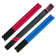 Foam Padded 24" Escrima Sticks Kali Arnis Red Blue Black Two tones add Carrying Case (Red Sticks Only )