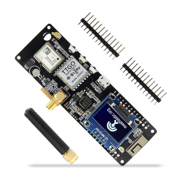 Módulo inalámbrico OLED con antena Detección de bajo voltaje WiFi Reemplazo de circuito digital para Arduino ESP32 LORA 868MHz 0.96 pulgadas kenally EL015943-02