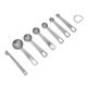 thumbnail image 3 of Juego de 7 cucharas medidoras de acero inoxidable con nivelador para hornear y cocinar., 3 of 14
