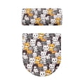 thumbnail image 2 of HELLHERO Toilet Seat Protector for Fits All Toilet Shapes Polyester Fabric Stretch Easy to Clean Stays in Place Adjustable Stretchy Fabric Comfortable and Practical, 2 of 7