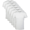 thumbnail image 2 of Gildan Adult Men's Short Sleeve Crew White T-Shirt, 6-Pack, Sizes S-2XL, 2 of 4