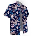 thumbnail image 4 of MDUKONU Chemise Habillée Décontractée pour Homme à Manches Courtes, Ne Rétrécit Pas, Chemise à la Mode Bleue TTG, 4 of 4
