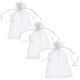 thumbnail image 1 of Costalitos Organza Dulceros PouchyWhite 3Pzas Blanco 5x7cm Tela Bolsa Organza., 1 of 2