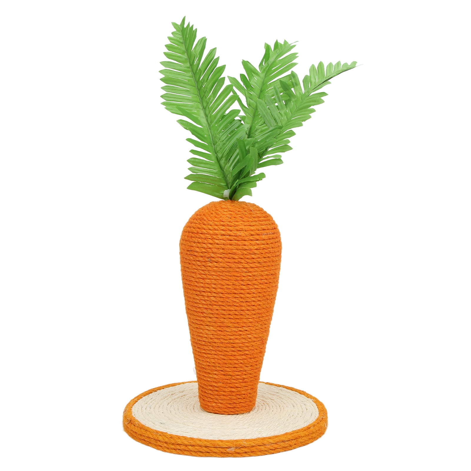 BIMZUC Cat Scratching Post Carrot Sisal Vertical Climbing Frame for Indoor Cats Kitty Training Board Claw Scratcher Interactive Toy 10.63 inches / 27 cm