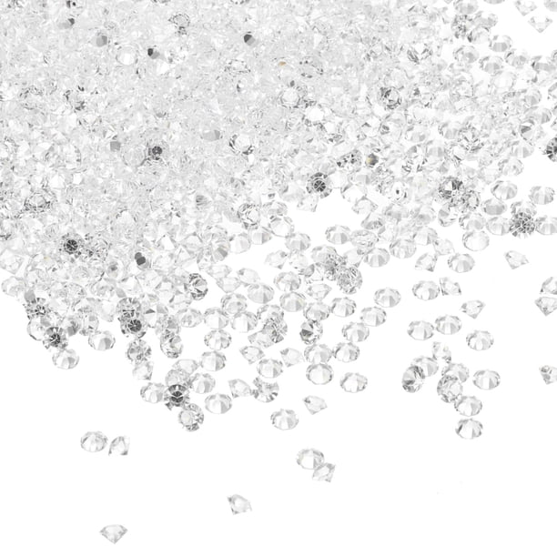 Uxcell 14000Pcs Diamantes Acrílicos para Bodas de 3mm, Gemas Cristalinas para Decoraciones, Transparentes