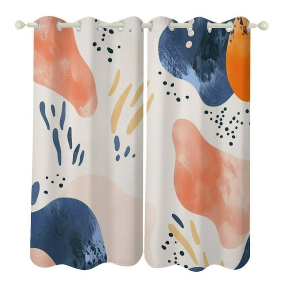 Colorful Marble (58) Luxury Window Curtains Blinds for Living Room Kids Bedroom Bathroom Kicthen Door Home Decor 2 Panels