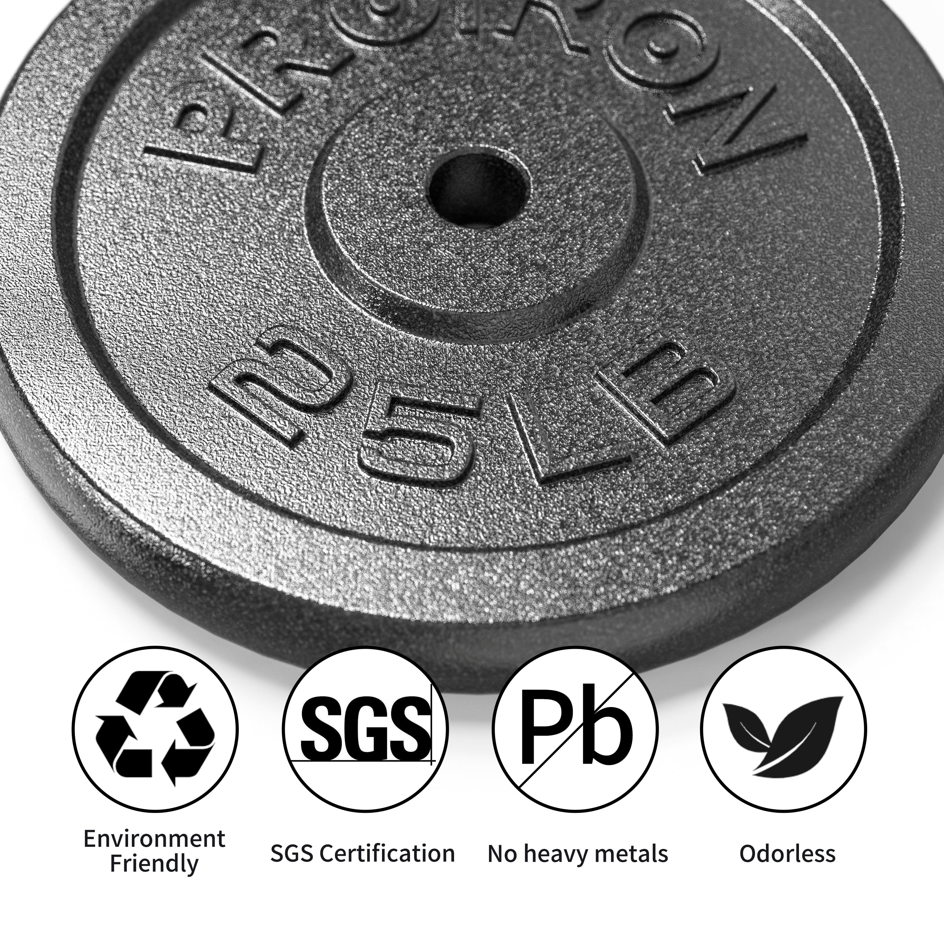 PROIRON Cast Iron Standard Plate 25Lb, Single