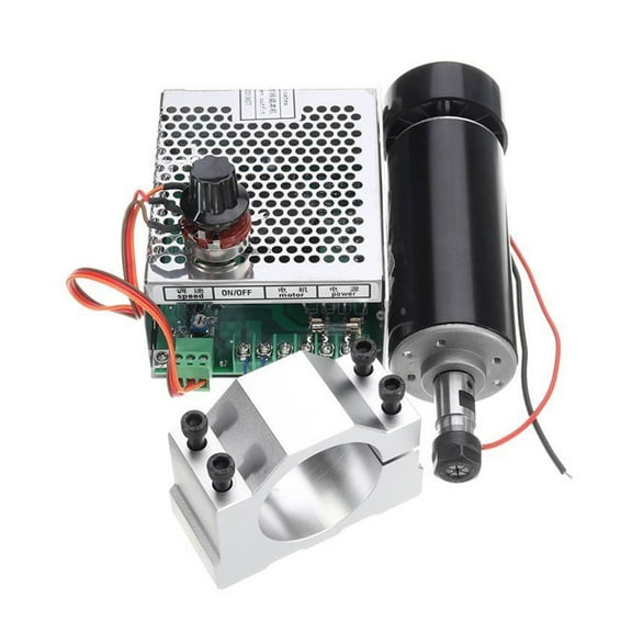 ER11 CNC 500W Spindle Motor With 52mm Clamps And Power Supply Speed Governor ,Anti-Rust