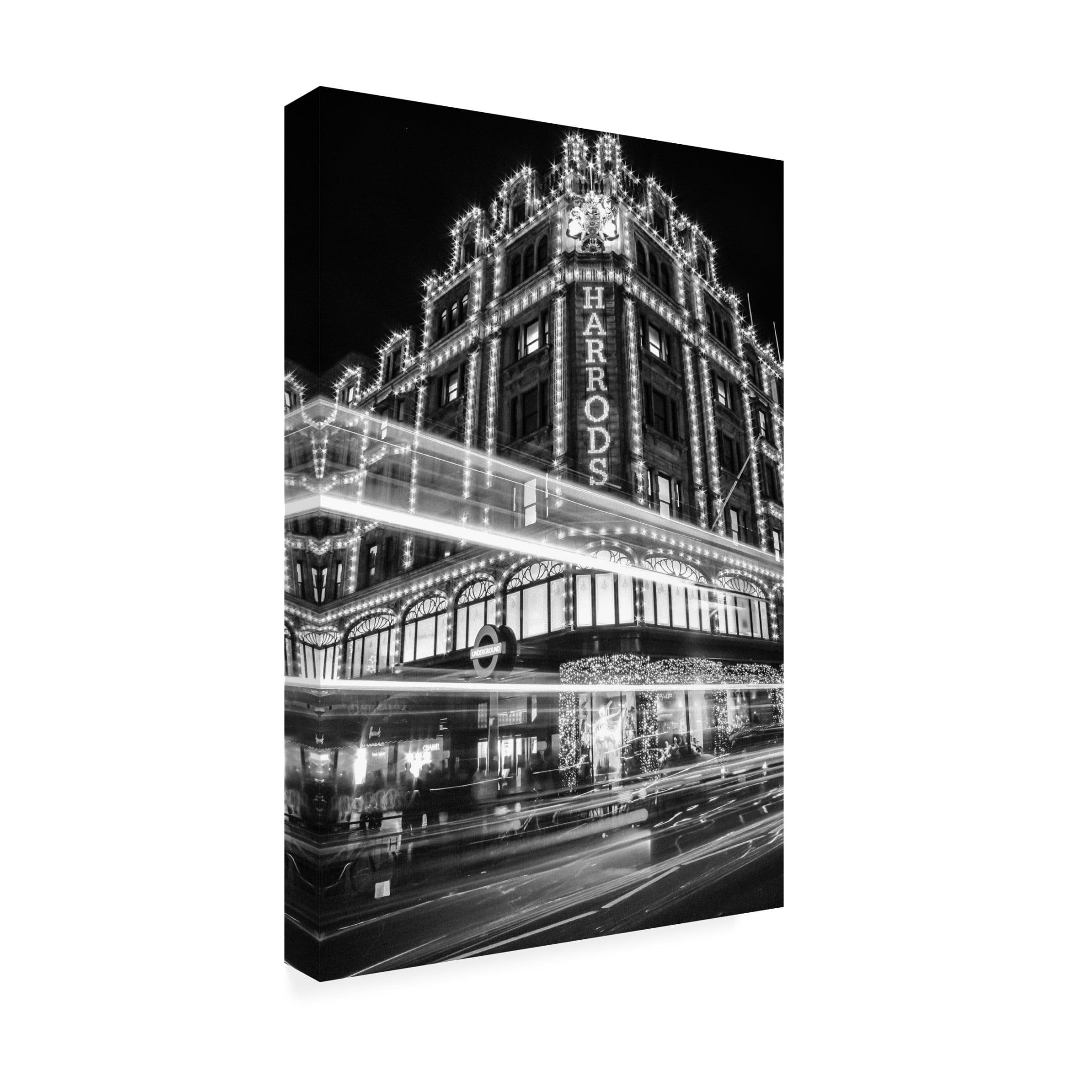 Canvas Wall Art - karinalimburg  'London At Nighttime' Wall Art for Living Room, Bedroom, or Office D?cor by Trademark Fine Art - 16 x 24 Inches