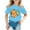 Blue, variant on oqasdz Summer Boys and Girls T Shirts Round Neck Cartoon Animal Print Casual Loose Short Sleeve T Shirt, Size 2-4 Years