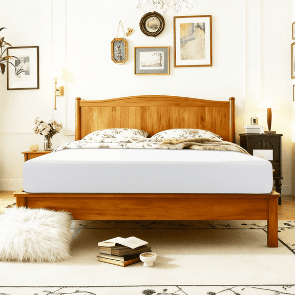 Vipbear 8 Inch Twin Mattress, Medium-Firm All-Coated Fabric, 2-Layer Cotton, Removable Washable Cover, CertiPUR-US & 1633 Fire Barrier, Non-Slip Bottom, Bedroom Sleep Solution