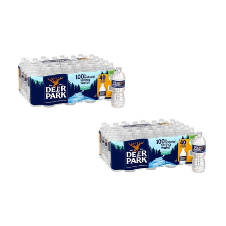 Deer Park 100% Natural Spring Water 16.9 fl. oz., 40 ct. (Pack of 2)