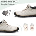 thumbnail image 2 of Mens Casual Work Boots Lightweight Slip Resistant Breathable Walking Driving Boots Vintage High Top Flat Shoes White 7 US, 2 of 7
