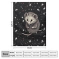 thumbnail image 4 of BCIIG Opossum Throw Blanket Soft Cozy Plush Warm Fleece Blanket for Sofa Couch Bed   40x50in, 4 of 6