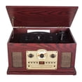 thumbnail image 3 of Proscan 6-in-1 Nostalgic Bluetooth Turntable with CD, Cassette, AUX and AM/FM Radio - Brown, 3 of 3