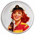 thumbnail image 3 of Coca-Cola® 1 oz Silver Colorized Round Bathing Beauties: Red Head, 3 of 4