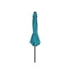 Polytrends Amada 9 ft. Patio Umbrella with Fillable Base Turquoise