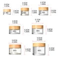 thumbnail image 3 of 1PC Round Glass Jars with Leakproof lids Empty Glass Sample Jars for Makeup Face Cream Eye Cream Lip Balm Tool, 3 of 6