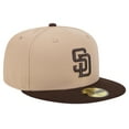 thumbnail image 3 of Men's New Era Khaki San Diego Padres 59FIFTY Fitted Hat, 3 of 6