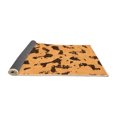 thumbnail image 2 of Ahgly Company Indoor Rectangle Abstract Orange Modern Area Rugs, 2' x 3', 2 of 4
