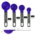 thumbnail image 4 of Reston Lloyd 8pc Measuring Cups & Spoons for Dry & Liquid Ingredients, Food Grade Plastic with Stainless Steel Handles, Indigo, 4 of 4