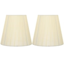 Raindrops 2Pcs Beige Gauze Lamp Shade Clip On Bulb Light Cover for Ceiling Lamp 11.8x5.1x3.5in