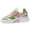 A, variant on Women Chunky Platform Sneakers, Colorblock Casual Shoes, Breathable Walking Shoes with Glitter Detail (Hot Pink, 6.5)
