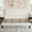 White, variant on Amolife King Bed Frame with Velvet Vertical Stripe Headboard and Extra Panel, White