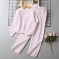 thumbnail image 4 of Cethrio Girls Outfit Sets, Knitted 2 Piece Casual Long Sleeve Girls' Clothing Sets Purple Size 13-14 T, 4 of 5