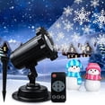 thumbnail image 1 of New Year Projector Lamp, Outdoor/indoor Christmas Projector, Dynamic Snowy Landscape Christmas Lamp With Remote Control, 1 of 5