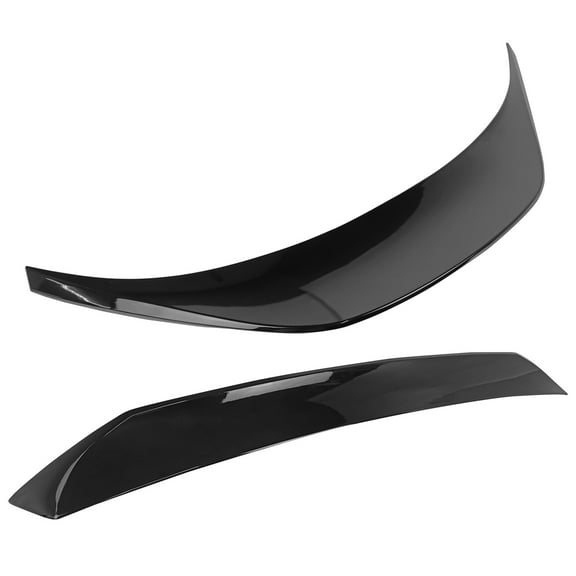 Ikon Motorsports Roof   Trunk Spoiler Compatible With 2022-2025 Subaru BRZ Toyota GR86, Painted D4S Crystal Black Silica/Raven Pearl ABS IKON Style Rear Window Visor Wing   TRD Style Trunk Spoiler