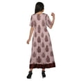 thumbnail image 3 of Moomaya Robe Kurta Imprimée Tenue d'Été Kurti pour Dames Tunique Longue Hauts pour Femmes, 3 of 5